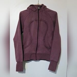 Lululemon Scuba Hoodie; Size 8; Purple w/thin Lighter stripes
